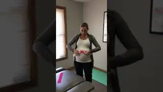 Dr. Fuller, of NWI Chiropractic,  demonstrates Rock Taping during pregnancy.