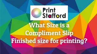 Compliment Slip size for printing.