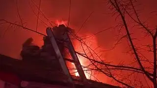 Water freezes as crews try to put out Atlanta house fire