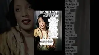 Black History with Mabel Scott Part 2 1940s #Blues #Jazz #1940smusic #MabelScott #rnb #rnbmusic