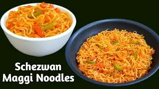 Schezwan Garlic Maggi Noodles | Quick Schezwan Maggi Noodles Recipe | Schezwan Noodles