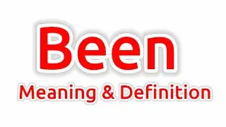 Been Meaning | Been Meaning In English | Meaning Of Been | What Is The Meaning Of Been