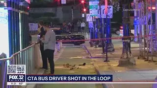 CTA bus driver shot in the Loop near Chicago Cultural Center