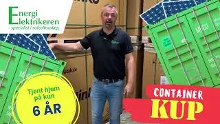 Containerkup p&aring; solceller - spar stort med batteri & gr&oslash;n energi 2025