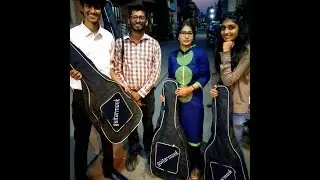 Guitarmonk Shakti Gifts Guitar One4all Mass Jam Surat Gujarat