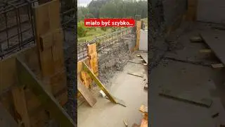 Nie zawsze jest fajnie i z g&oacute;rki. #construction #beton #budowa#dom