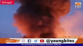 Massive fire breaks out in Tengpora, Srinagar; firefighting operations underway