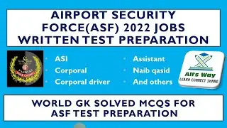 World GK|ASF 2022 jobs preparation|General Knowledge Mcqs solved #asf