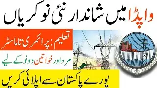 WAPDA Jobs 2021 Apply Form | Today Wapda Jobs 2021 | New Wapda Jobs | Wapda Jobs 2021 |  Wapda jobs