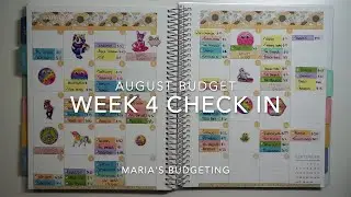 Week 4 Check In | August 2021 Budget | Inconsistent Income | College Student | 22 Year Old