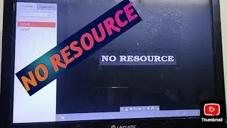 No Resources Main Stream DVR or NVR Hikvision