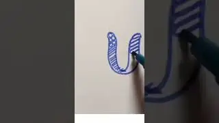 U design #Design #U #Draw #Alphabet