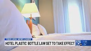 Hotel plastic bottle law set to take effect