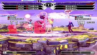 KOF MUGEN Tag Team Shin Athena 4X vs Tendril 4x