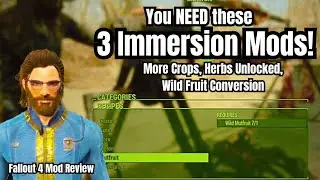 Fallout 4 Mod Review: Crops Herbs Wild Fruit Conversion #fallout4 #fallout4mods #fallout4modsxbox