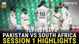 Session 1 Highlights | Pakistan vs South Africa Test Series 2025 | 1st Test Day 4 | PCB | M3U1U