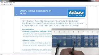 Tutorial - EnOcean Eltako PCT14 Adressvergabe deutsch