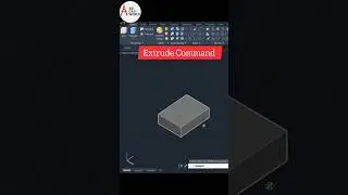 Extrude Command in Autocad 3d | Autocad for beginners | #shorts #autocad #abcadworld
