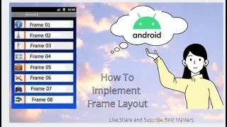 Frame layout in android//Frame layout by best masters//Frame layout//android by best masters