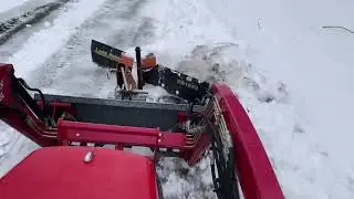 More snow, loader mounted 3 point drag blade