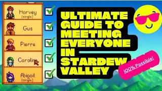 Ultimate Guide To Meeting Villagers in Stardew Valley on Day 1