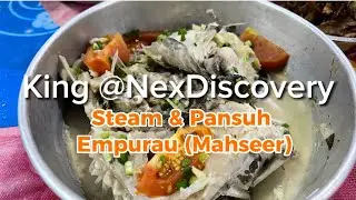 Cooking Ikan Empurau: steam & pansuh (cooked in bamboo)