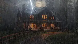 Fall Asleep Fast with Heavy Rain & Thunder 🌧️ Powerful Sleep Sounds for Insomnia