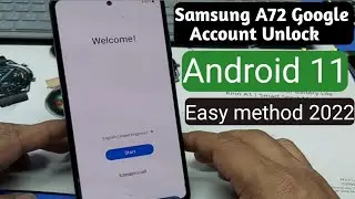 A72 Google Account Unlock Android 11 easy method 2022