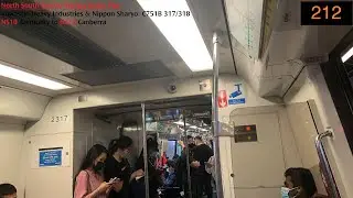 ⁴ᴷ [SP1900] SMRT Trains, NSL Train Ride [Admiralty → Canberra] - Kawasaki C751B 317/318