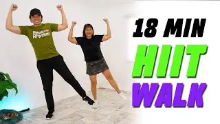 18 Min HIIT WALK Workout &bull; Fat Burning &bull; Keoni Tamayo &bull; Workout #267