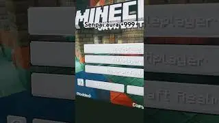 senpai aura +999 #minecraft