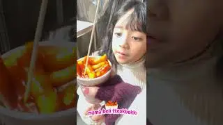 SAMANTHA KEPEDESAN MAKAN JAJANAN KOREA #samantha #viral #korea