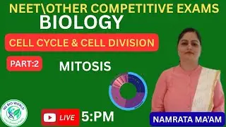 CELL DIVISION PART - 2 | MITOSIS | NEET 2026 |BIOLOGY | EASY EXPLAIN  IN HINDI #nsbioworld Namrata