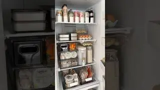 Let&rsquo;s restock the fridge 🥚🤍🥓 #fridge #organizedhome #fridgeorganization #amazonfinds #amazon