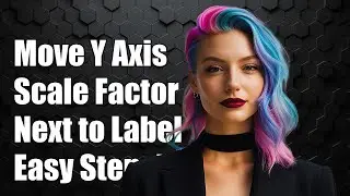 How to move the y axis scale factor to the position next to the y axis label?