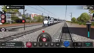 Indian Train Simulator | Non stop VandeBharat Express |Bengluru To Chennai Central |Android Gameplay