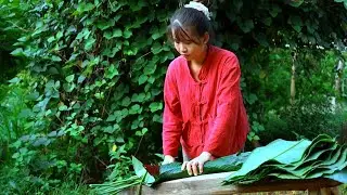 Rural Life Cooking 🌾 Village Girl Making Traditional Banh Te | Peaceful Countryside Life