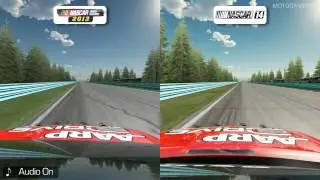 NASCAR The Game 2013 vs NASCAR '14 - Watkins Glen International
