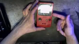 Game Boy color Front Light Comparison |  Dimmable Front Light, Rechargeable Batttery.