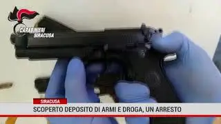 Siracusa. Scoperto deposito di armi e droga, un arresto