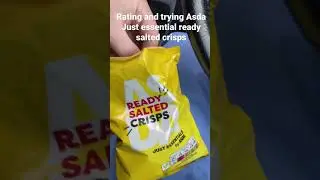 Rating and trying Asda Just essential ready salted crisps #shorts #food #asda
