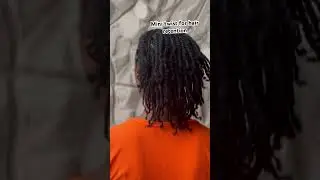 Grow long natural hair by braiding mini twist @styledbykindness  #shorts #naturalhair #minitwists