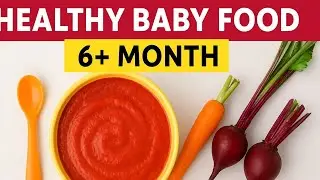 Carrot Beetroot Pur&eacute;e | Healthy Baby Food 6+ Months 👶🥕#himankivlogs 