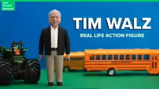 Tim Walz & Michelle Obama Action Figure