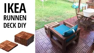 IKEA Runnen Patio - Deck installation like a PRO DIY - Installazione Pavimento IKEA