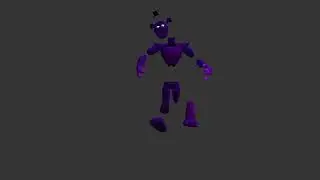 anima&ccedil;&atilde;o do glam shadow freddy no Prisma 3d pintado. obs: olhar a descri&ccedil;&atilde;o