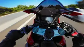 Honda CBR 650R Ripping It On Highway - Pure Sound - 4K POV