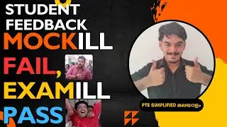 Anju Mariyam and her journey to desired scores 😍 Student feedback 🥰 PTE SIMPLIFIED മലയാളം ❤️