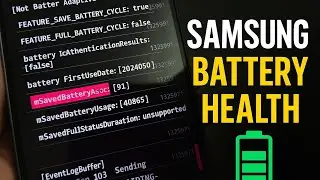 Samsung Battery Health Check &mdash; Official Method (Same Like iPhone)