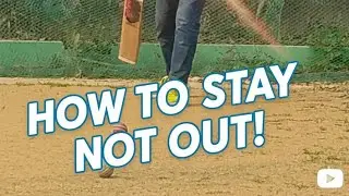 Staying not out is a skill, not luck.Master the mindset, play smart, and finish the innings strong&hellip;🏏